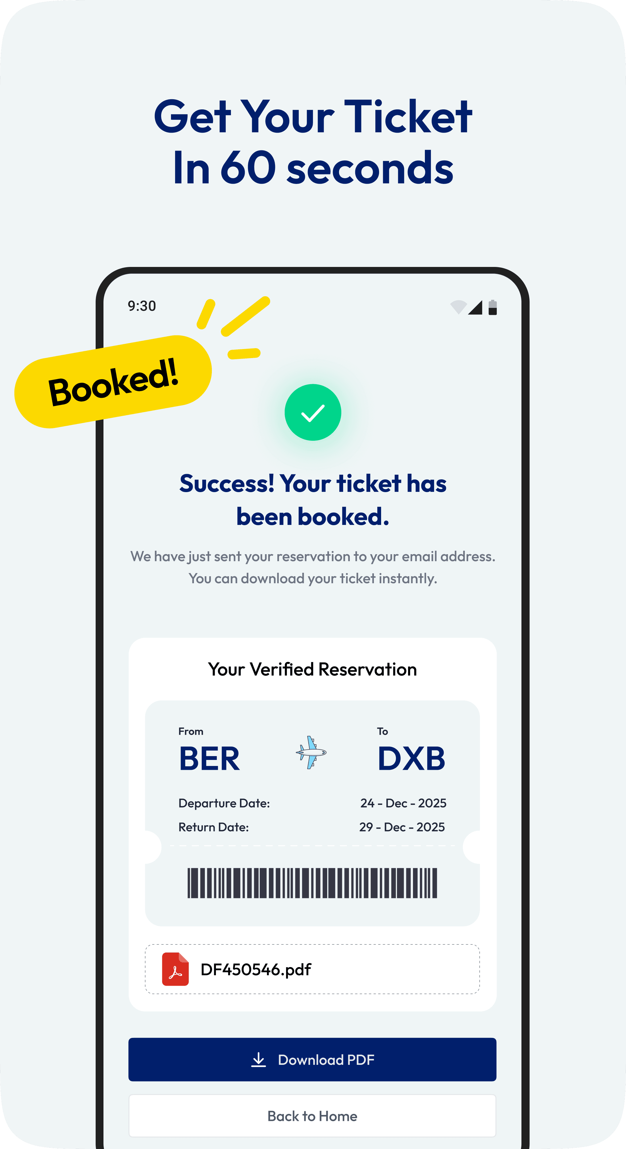 DummyFares dummy ticket app on iOS and Android